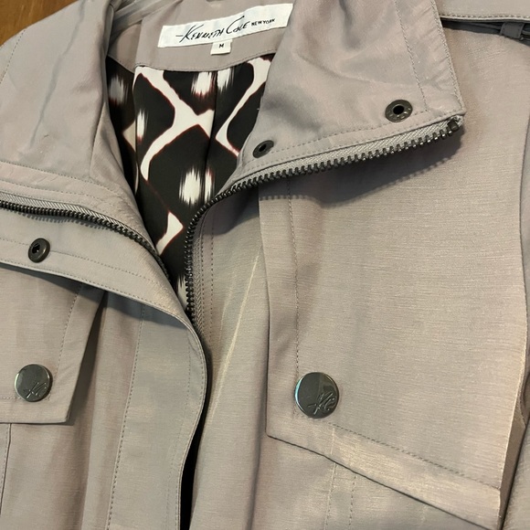 Kenneth Cole New York Grey Trench Coat with Belt